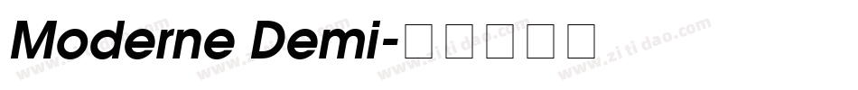 Moderne Demi字体转换